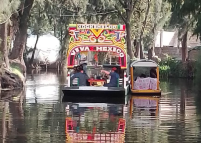 Trajineras en xochimilco